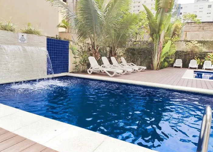 Cap3 - Varam, Piscina, Flat Com Limpeza, 2 Vagas De Garagem, Temporariamente Sem Churrasqueira Guarujá